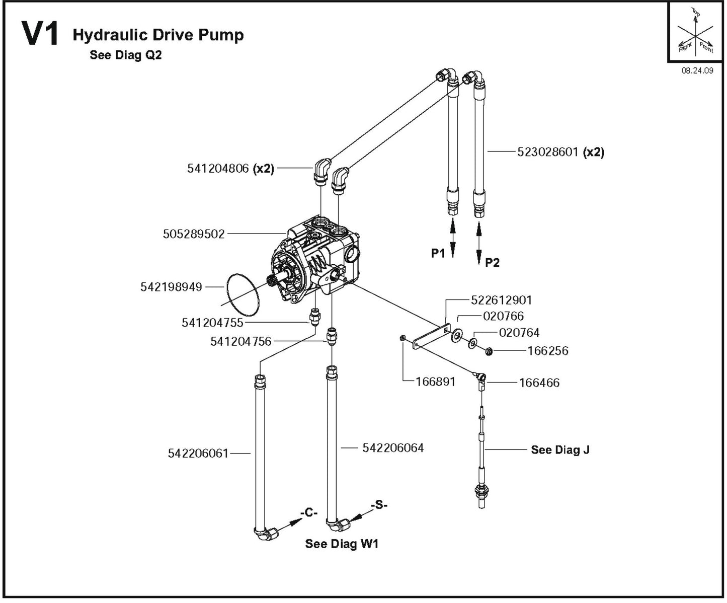 Hydraulic Drive Pump Parts For FS6800D By Husqvarna