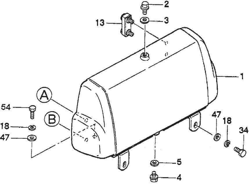Hydraulic Oil Tank Assembly Parts For MRH800DS2 Vibratory Rollers By Multiquip