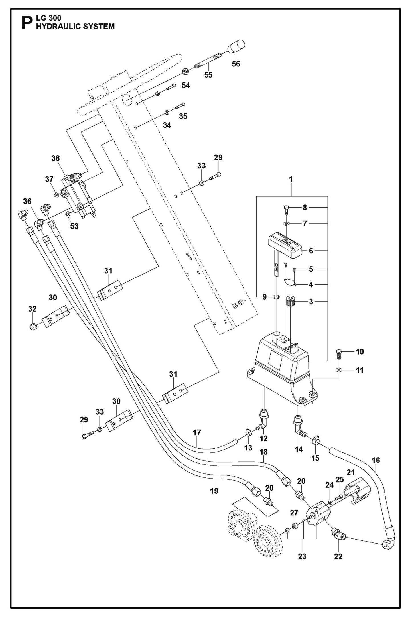 Hydraulic System Parts For LG 300 Diesel By Husqvarna