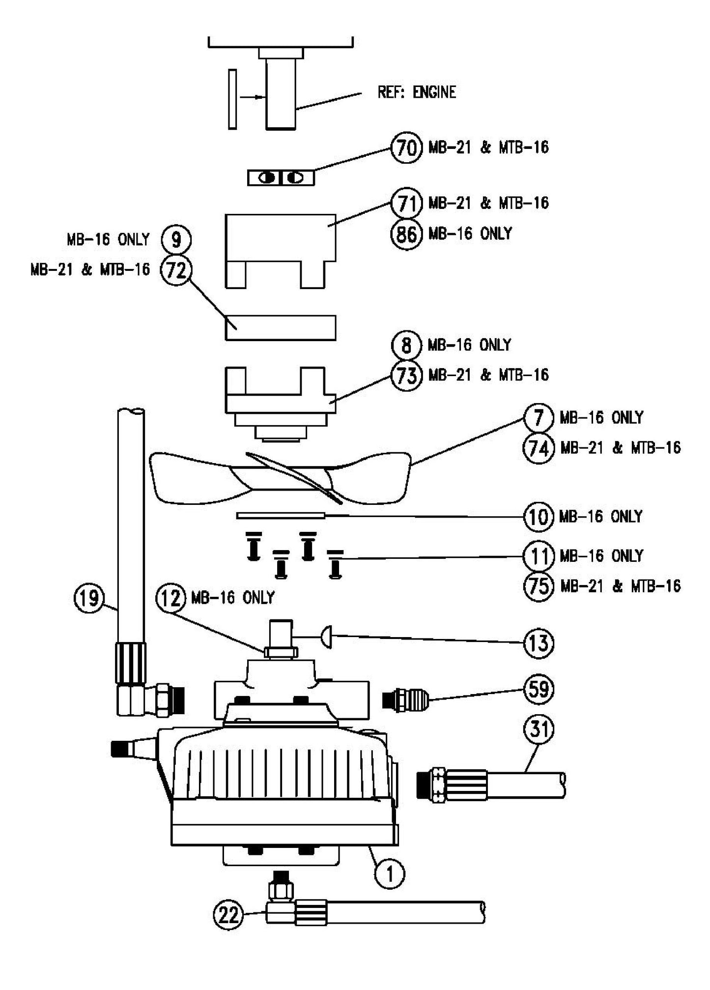 MB-16 Hydraulic System General Arrangement Diagram 2 Parts By Miller Curber