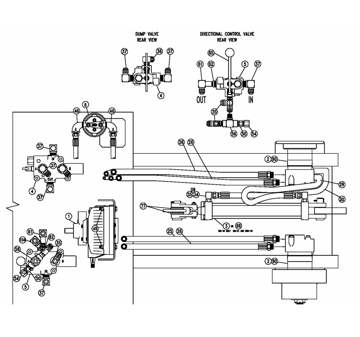 MB-16 Hydraulic System General Arrangement Part 3 By Miller Curber