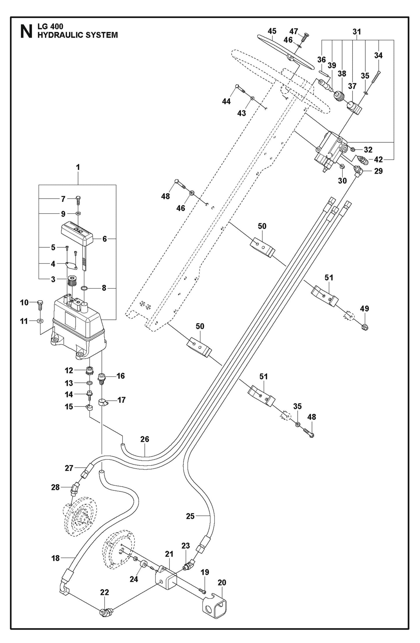 Hydraulic System Parts For LG 400 Diesel By Husqvarna