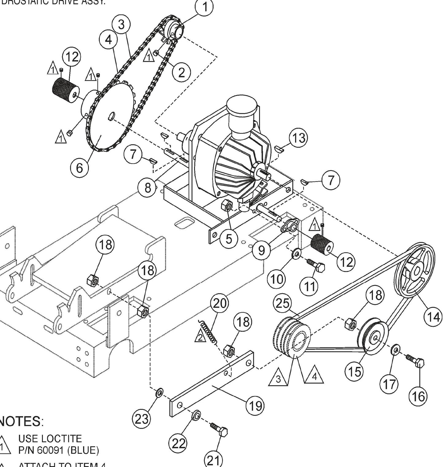 Hydrostatic Drive Assembly Parts For SP2 13H20A SP2 S20H20A By Multiquip