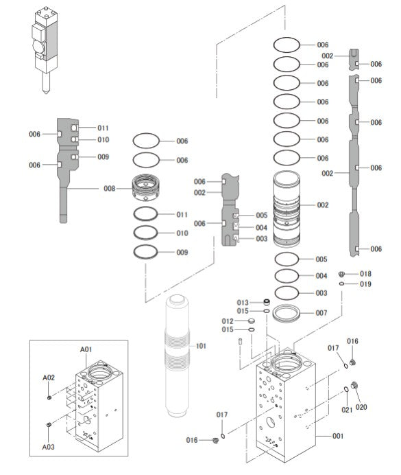 Cylinder Parts for Fx800QtV