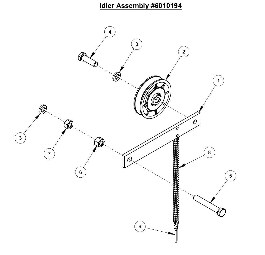 CC6540E Idler Assembly