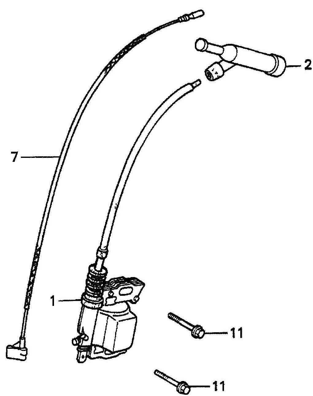 MVC88VGH/VGHW Honda GX160U1QMX2 Engine Ignition Coil  Assemble Parts