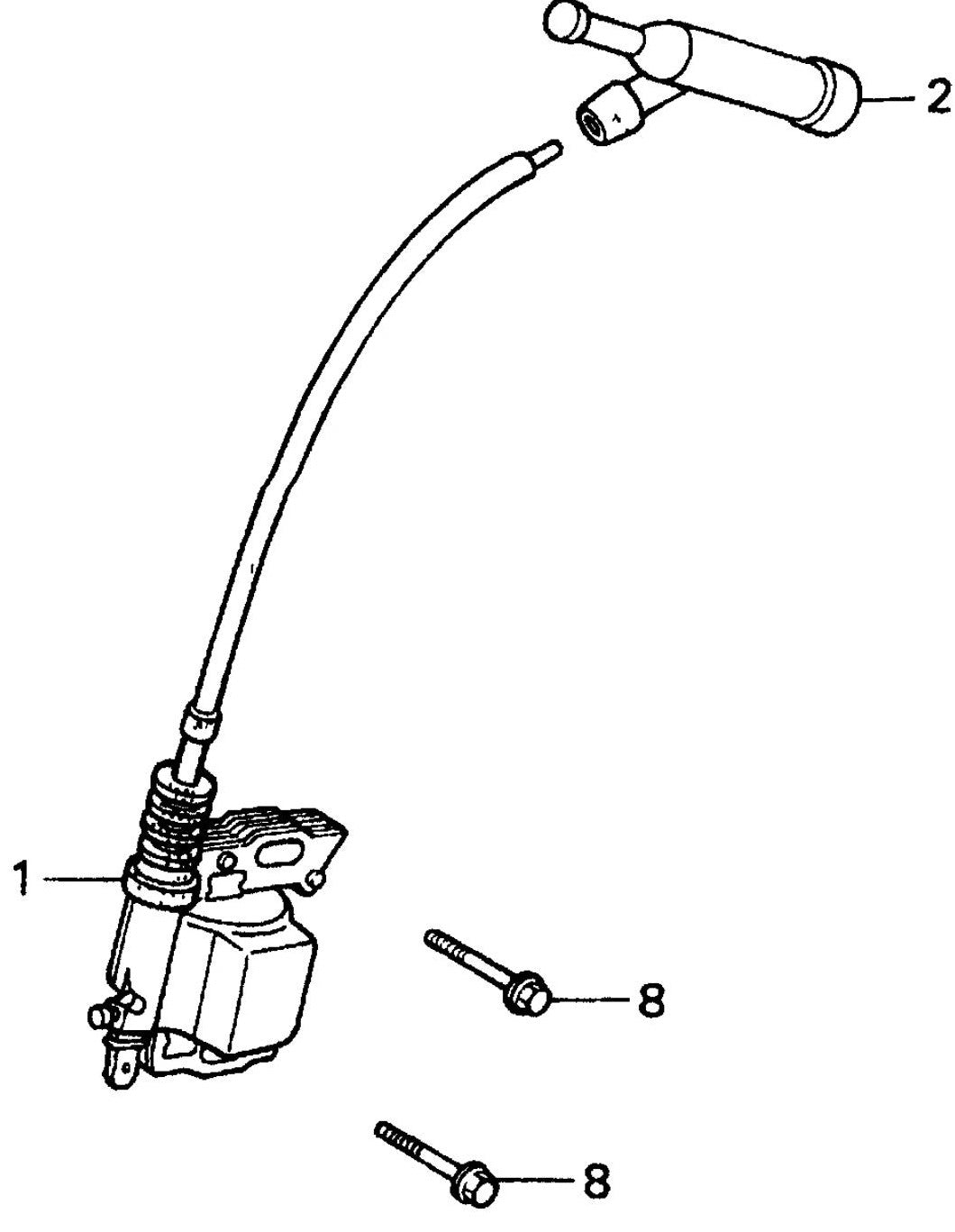 MQ MQD206H HONDA GX120K1QX2 ENGINE Ignition Coil Assembly Parts By Multiquip