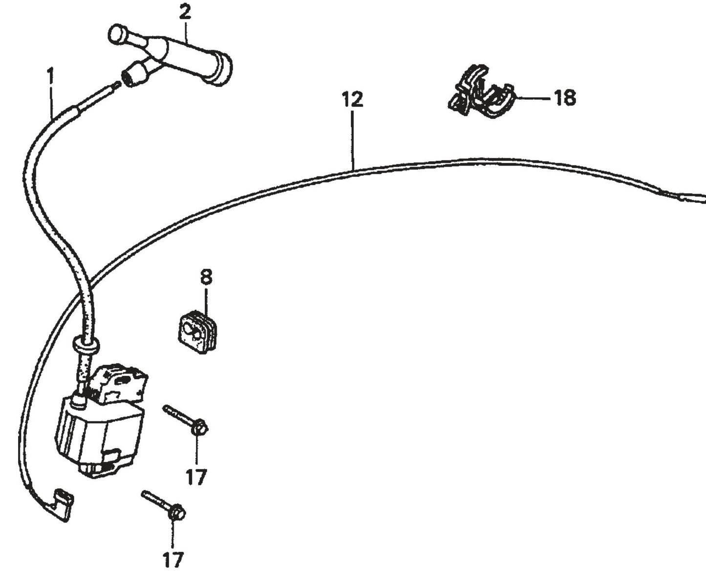 Honda GX390K1QWT2 Engine Ignition Coil Assembly Parts For SP2 Street Pro Series By Multiquip