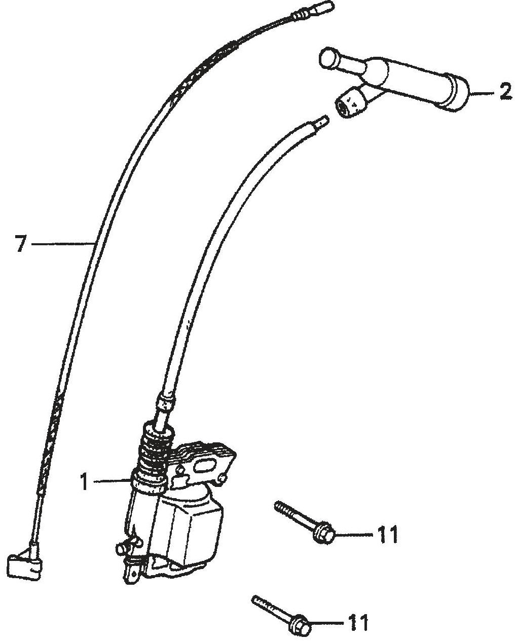 MVC70H/HW Honda GX160K1QMX2 Engine Ignition Coil Assembly Parts