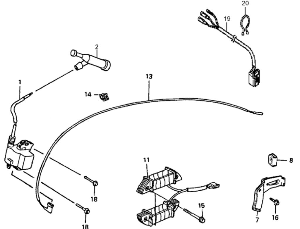 Ignition Coil Assembly Parts For MRH800GS HONDA GX390 Series Engine Vibratory Rollers By Multiquip