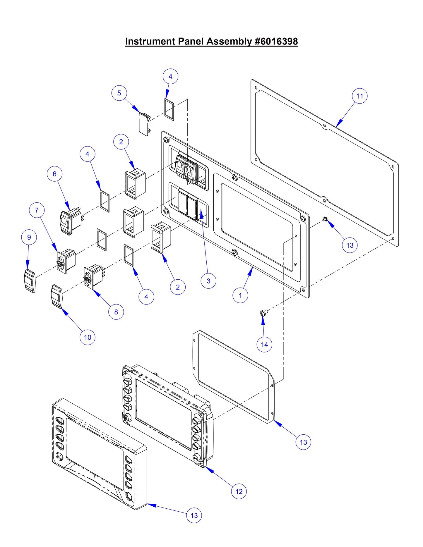 CC8574DD Instrument Panel Assembly