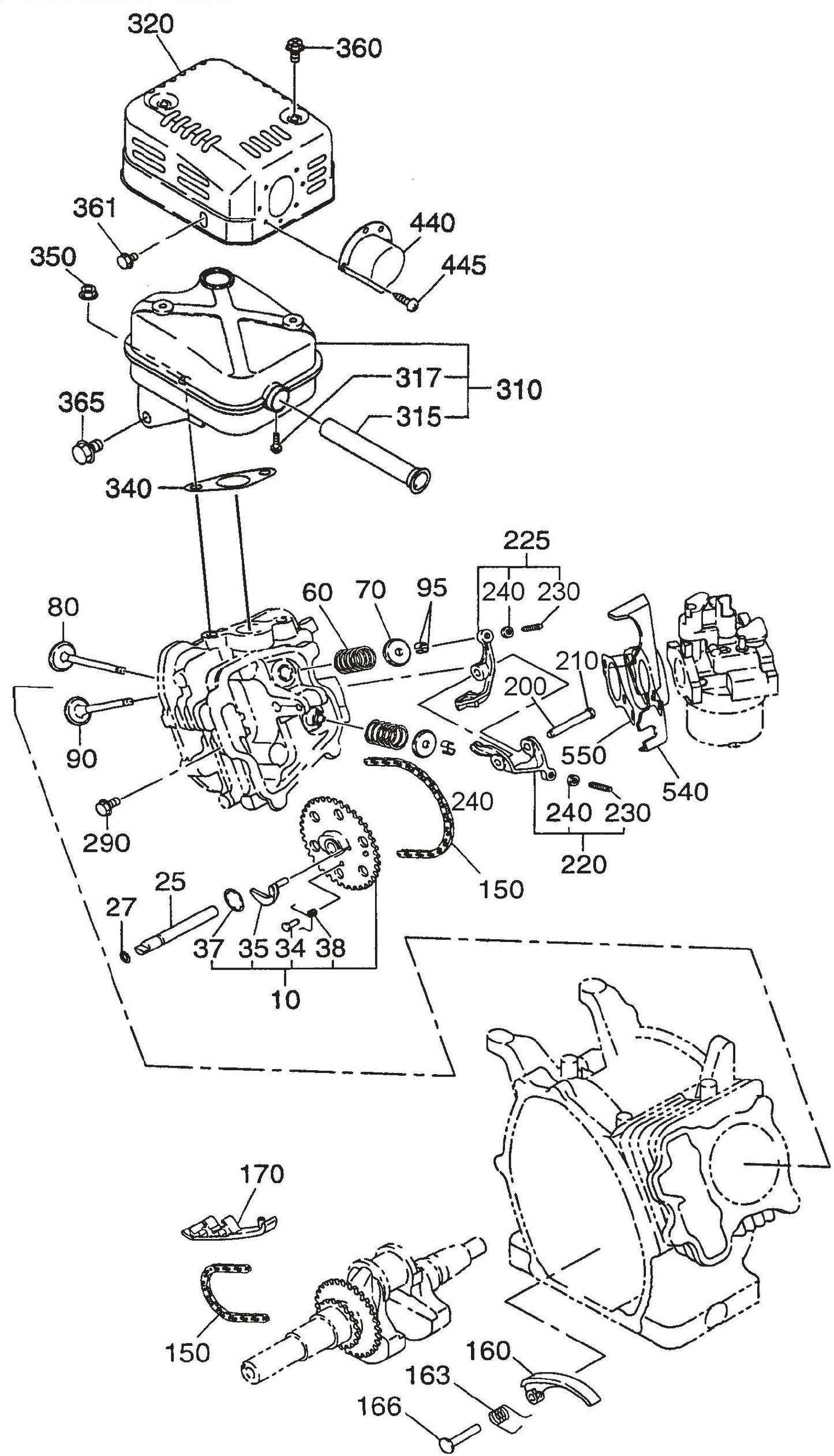 QP3TE ROBIN EX270D500241 ENGINE  Intake And Exhaust Assembly Parts By Multiquip