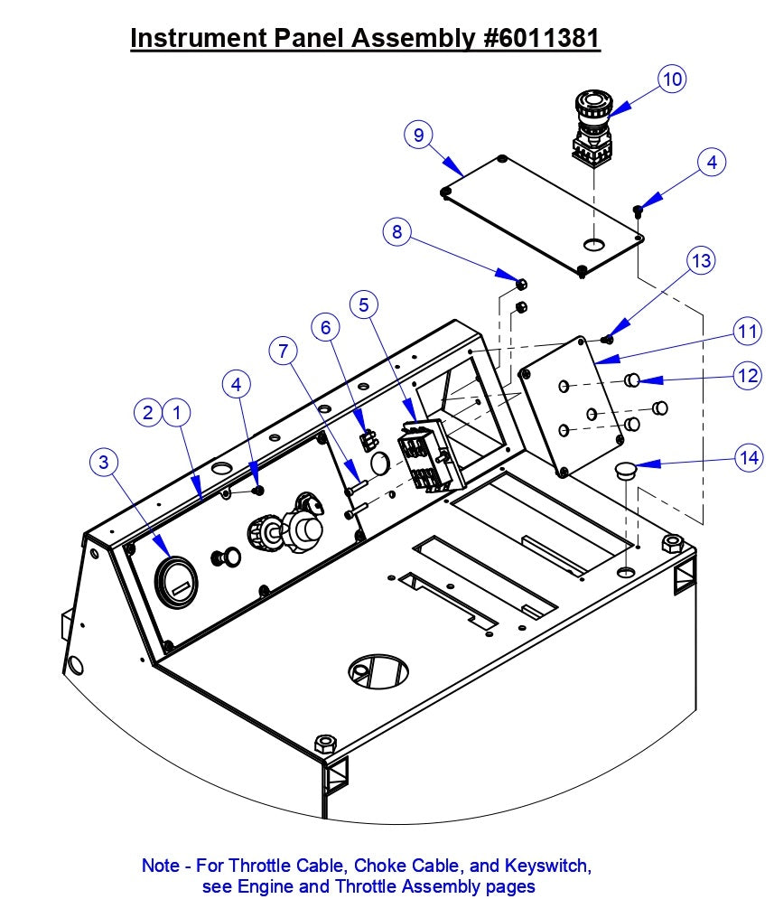 CC3500J Instument Panel Assembly