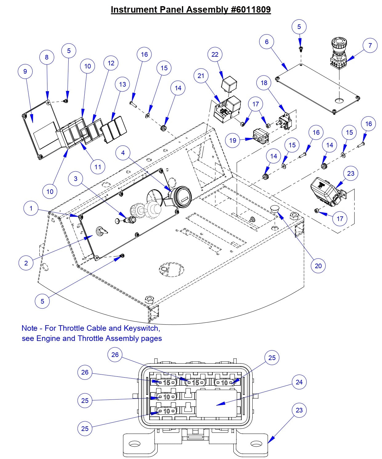 CC3538 JK Instument Panel Assembly