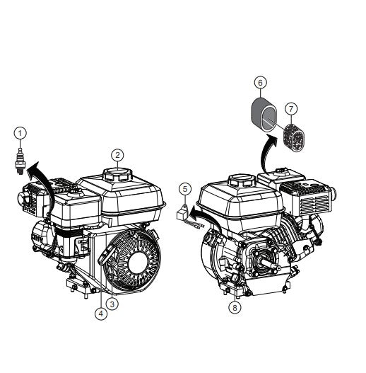Engine Service Parts Parts for J3036H55 Trowels by Multiquip Whiteman