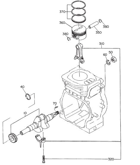 Robin Engine Crankshaft Assembly Parts for JA Series by Multiquip Whiteman