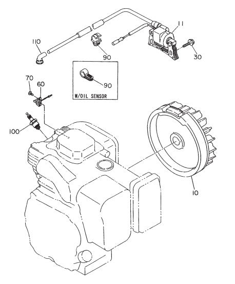 Robin Engine Flywheel and Ignition Parts for JA-Series Trowels by Multiquip Whiteman