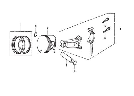 Piston Assembly Parts for JA Series Trowels by Multiquip Whiteman