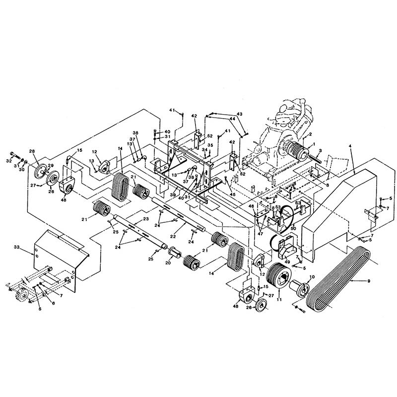 C65B 30" & 36" Jackshaft Drive Group Parts By Norton Clippers