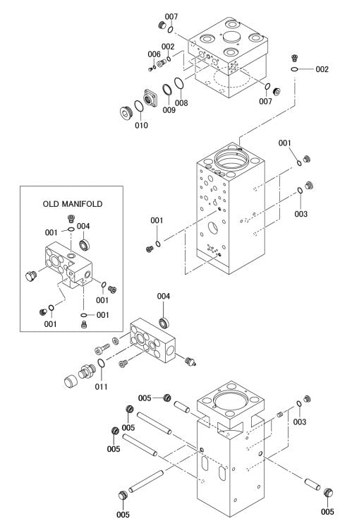 Seal Kit (B) Cylinder/Front Head/Back Head Group Parts for Fx800QtV