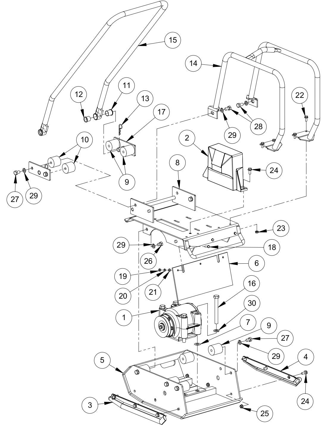 GP3000-15 Main Assembly Parts By MBW