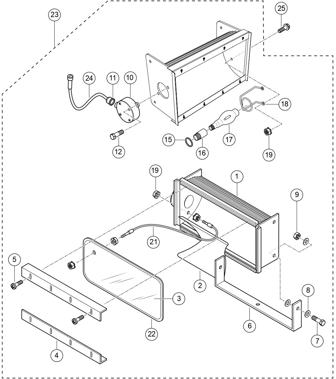 Lamp Assembly Parts For LT6K5 Light Tower By Multiquip