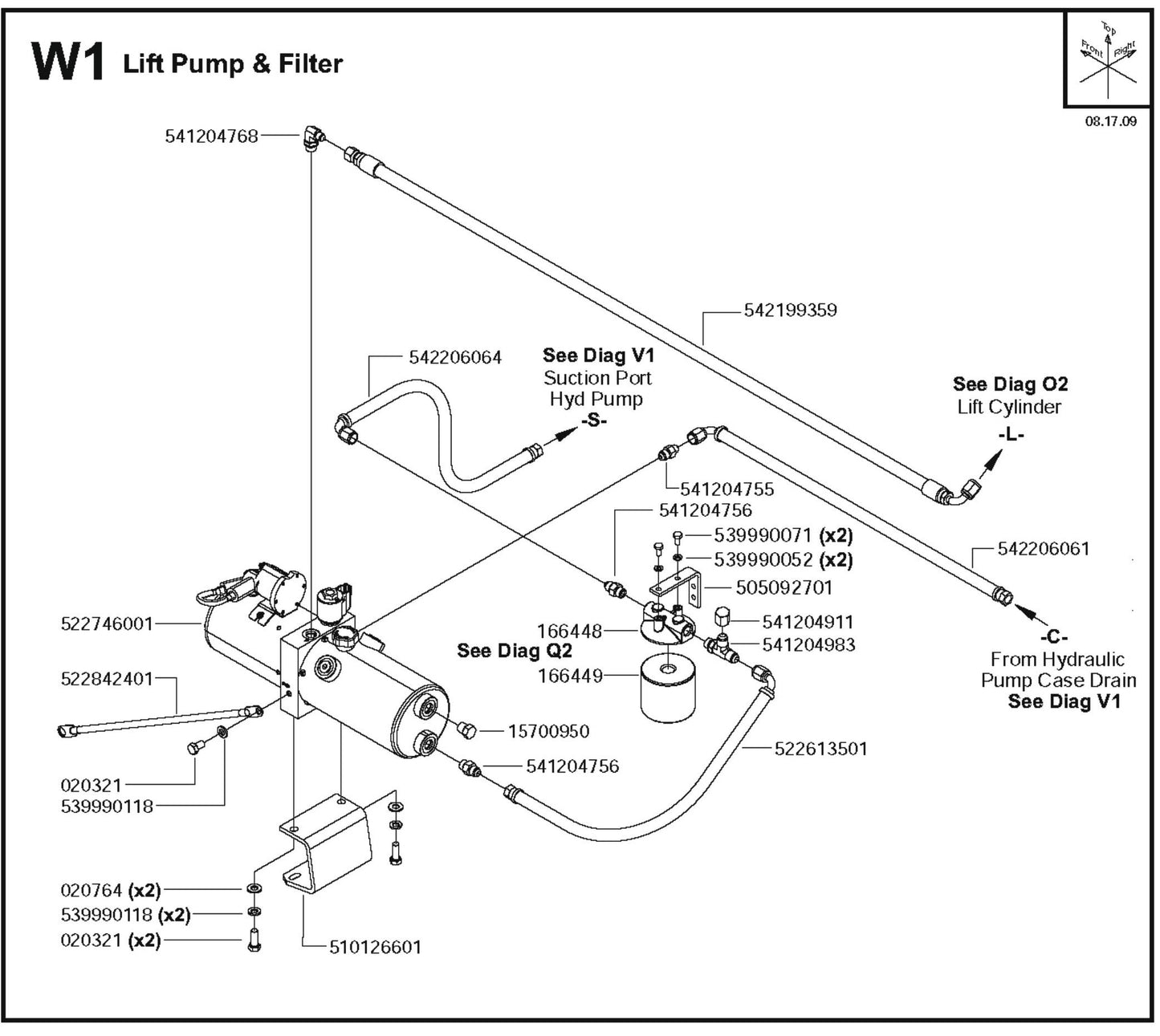 Lift Pump And Filter Parts For FS6800D By Husqvarna