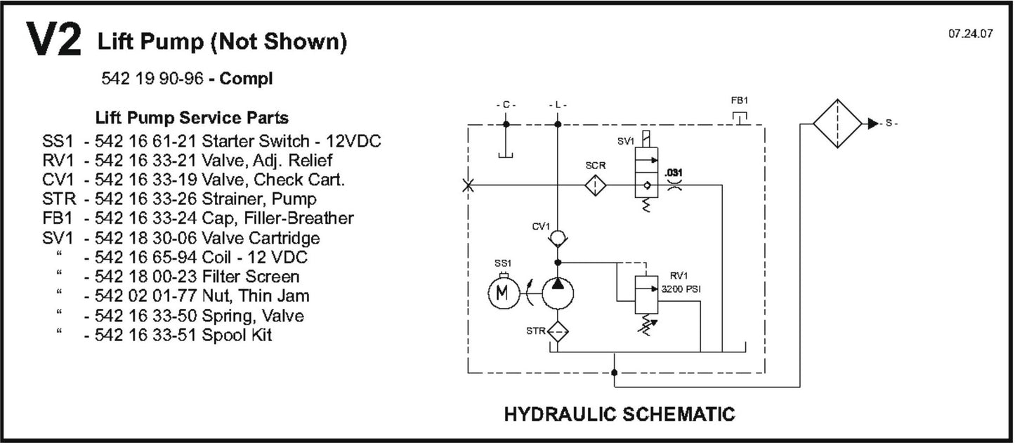 Lift Pump Parts for FS8400 D By Husqvarna