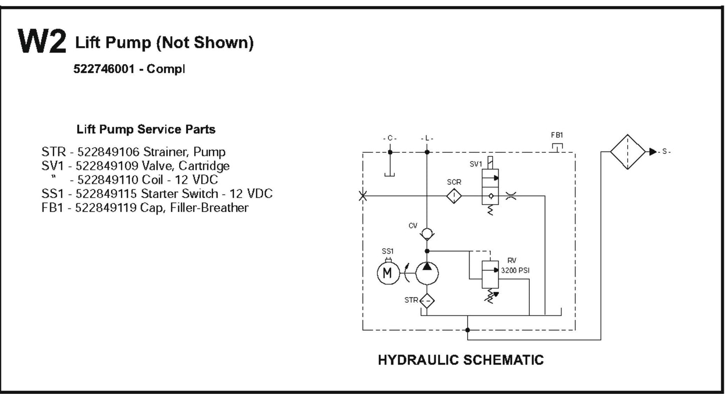 Lift Pump Parts For FS6800D By Husqvarna