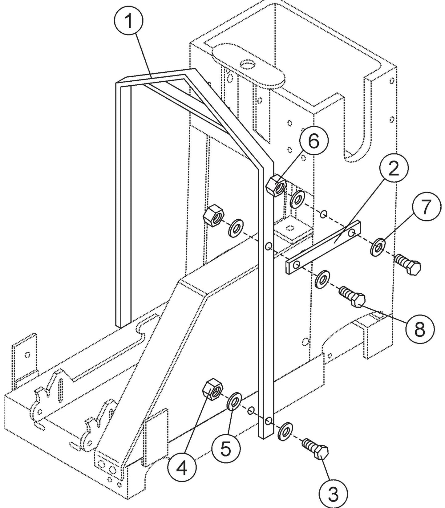 Lifting Bale Assembly Parts For SP2 13H20 S13H20 S20H20 By Multiquip