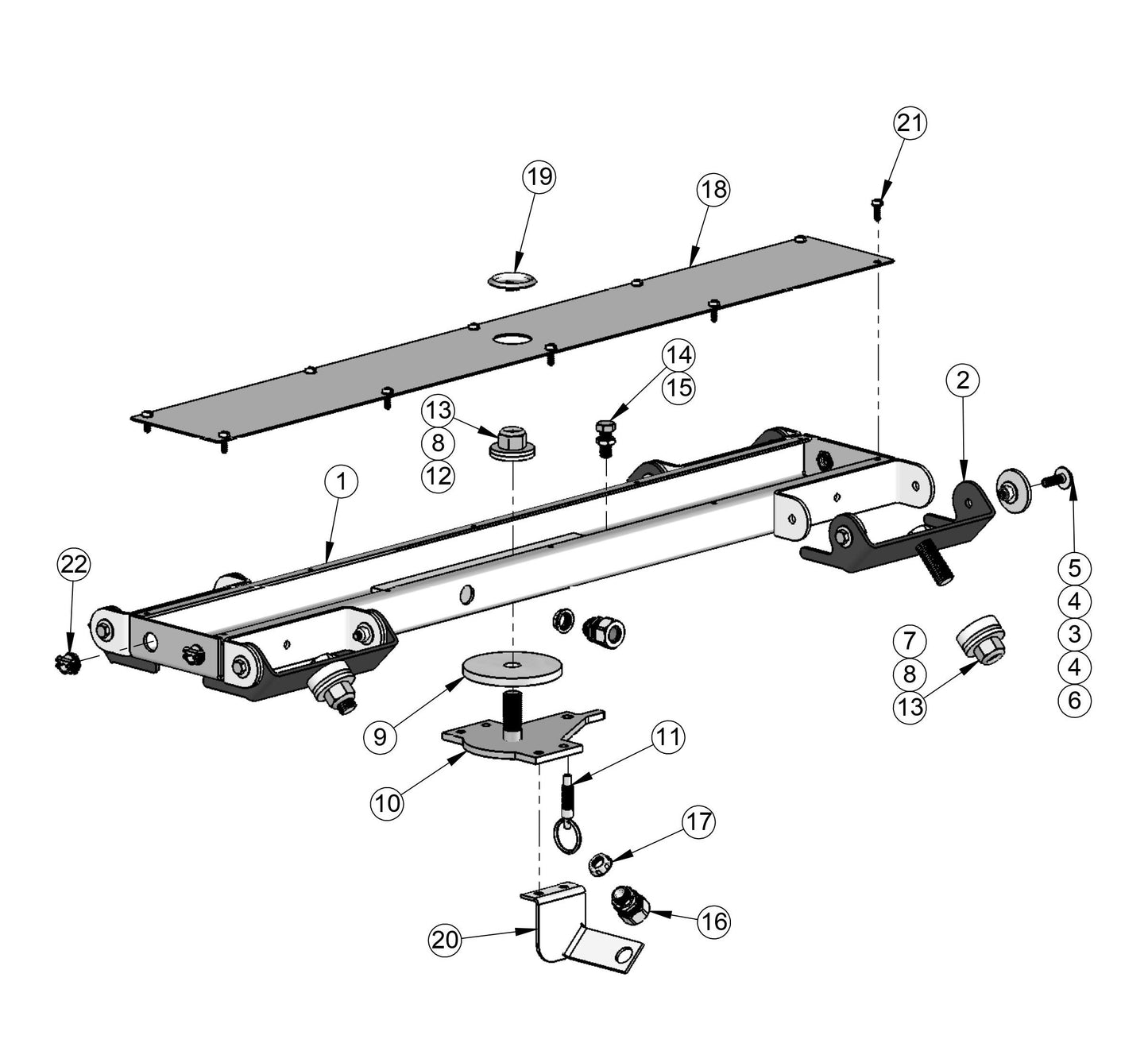 V-Series Maxi-Lite 7.5-8KW-Light Bar (Fig 2) Parts By Allmand