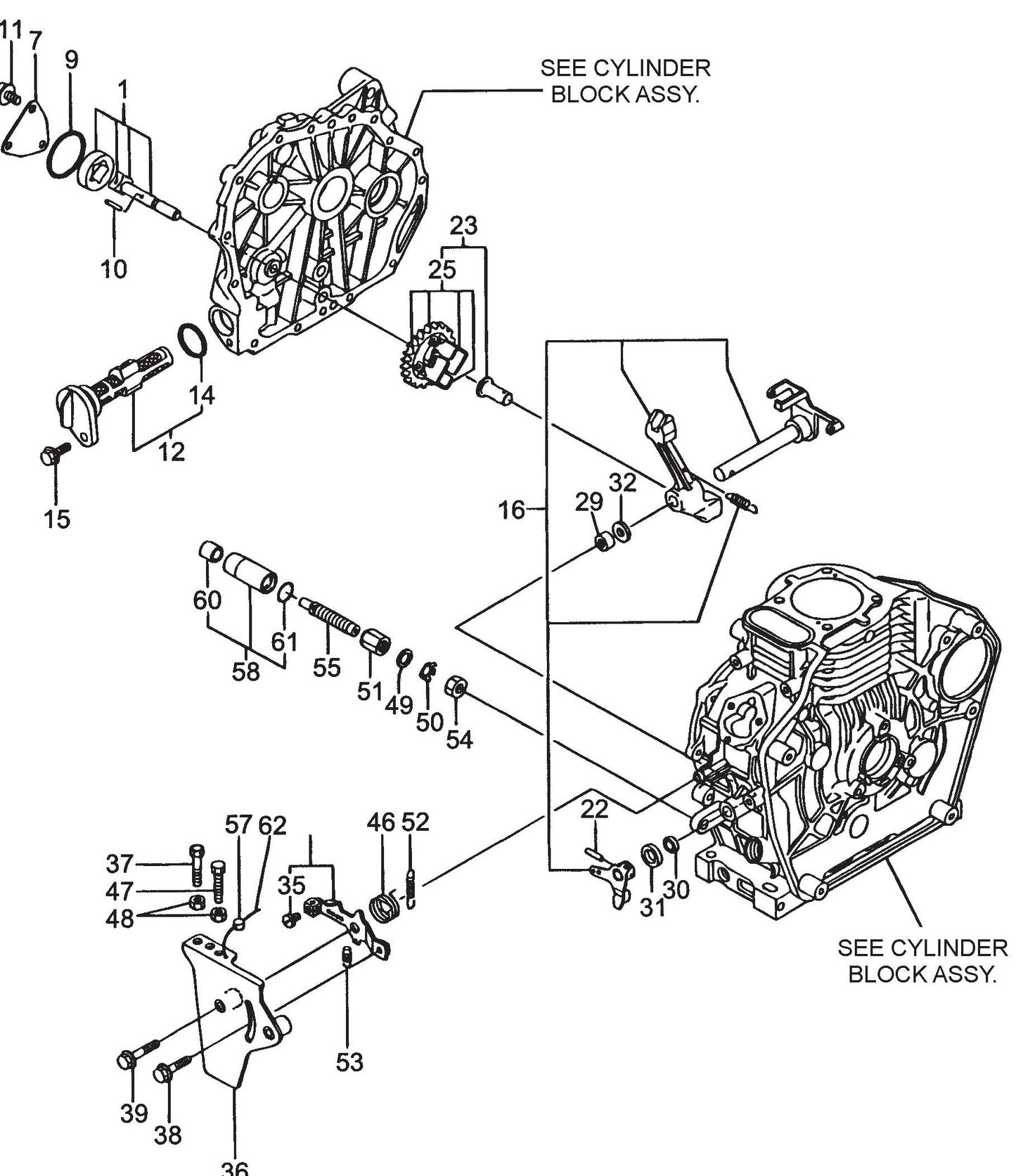 MT86D2 Yanmral-48V6 Engine Lubricant, Oil Pump And Governor Assembly Parts