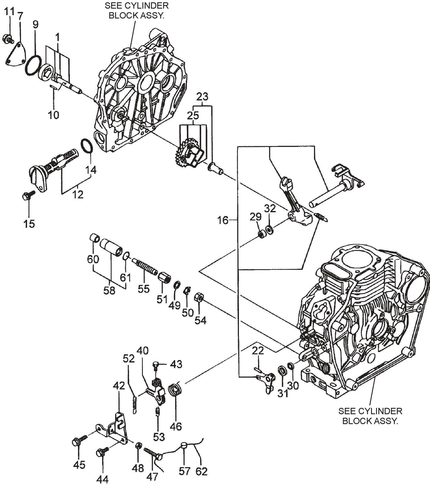 MVC98D2 Lubricant, Oil, Pump And Carburetor Assembly Parts