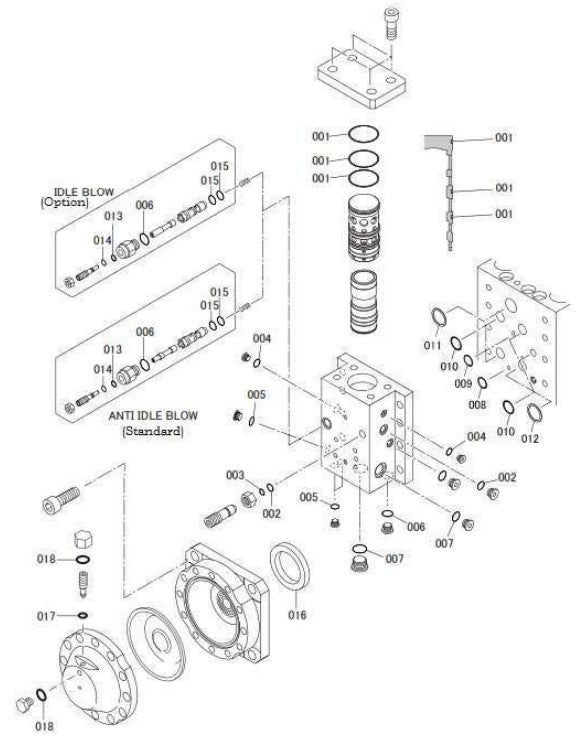 Seal Kit (C) Valve/Accumulator Group Parts for Fx800QtV