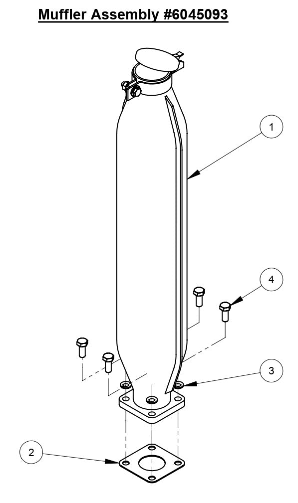 CC4144D Muffler Assembly