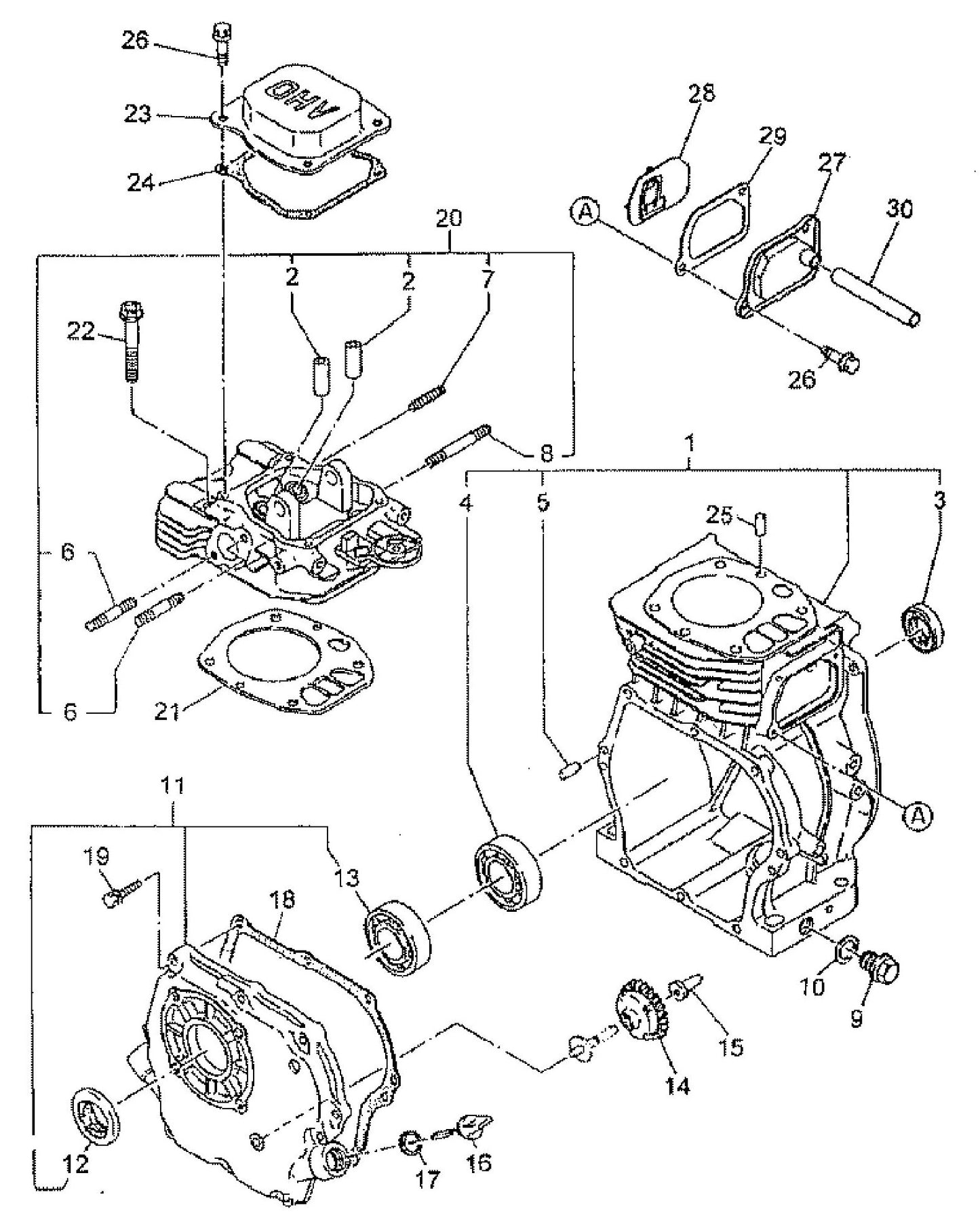 MAC6000 Gas Engine Assembly Parts