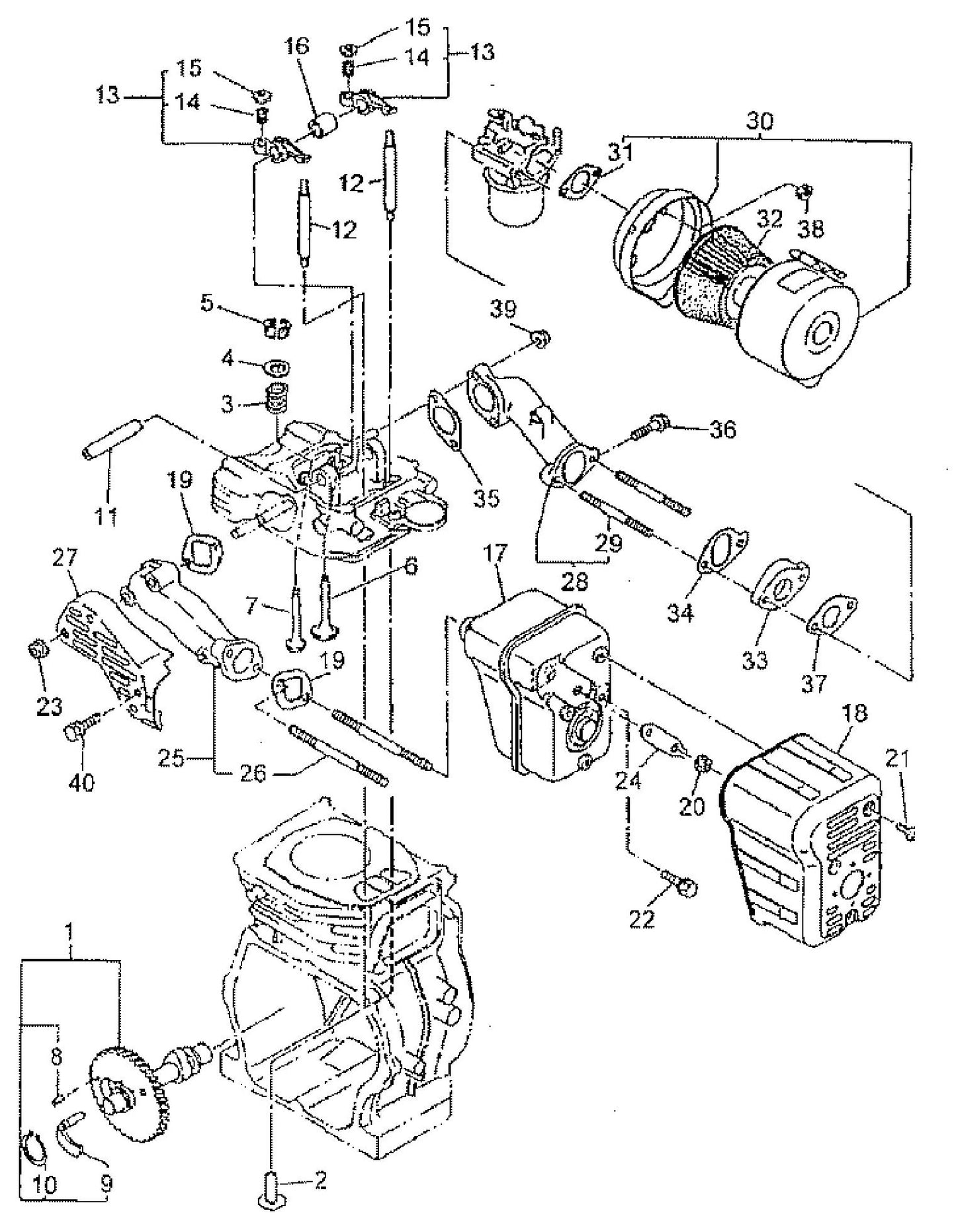 MAC6000 Camshaft Assembly Parts