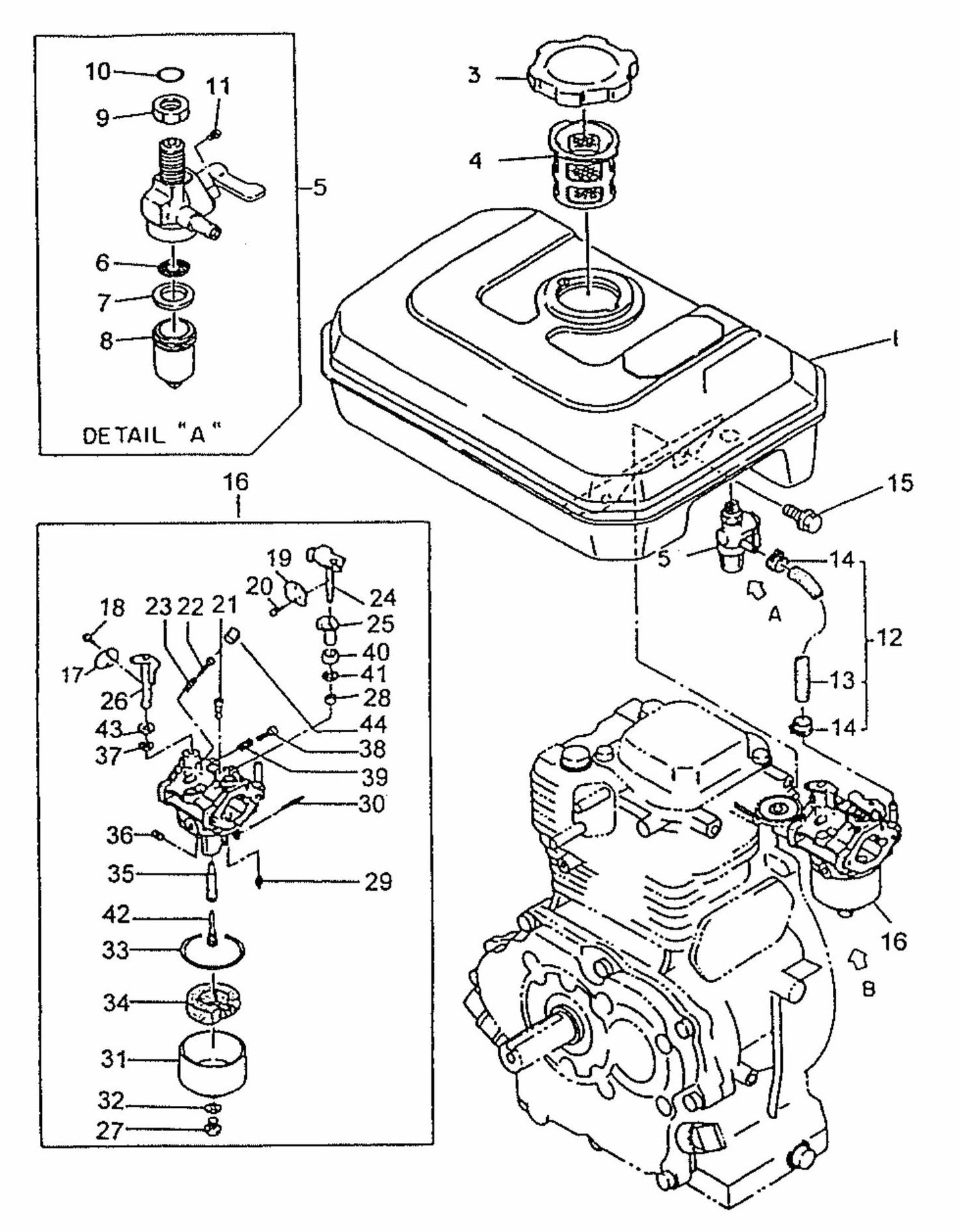MAC6000 Fuel Tank Assembly Parts