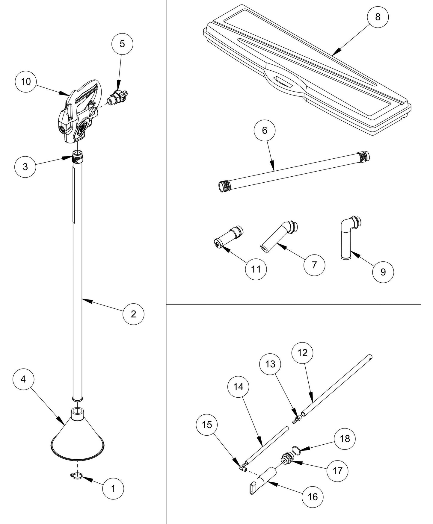 SP80-125-160 Main Assembly Parts By MBW