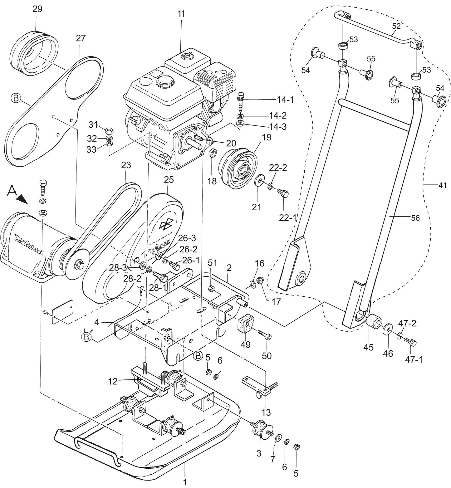 MVC80VH/VHW Main Body Assembly Parts