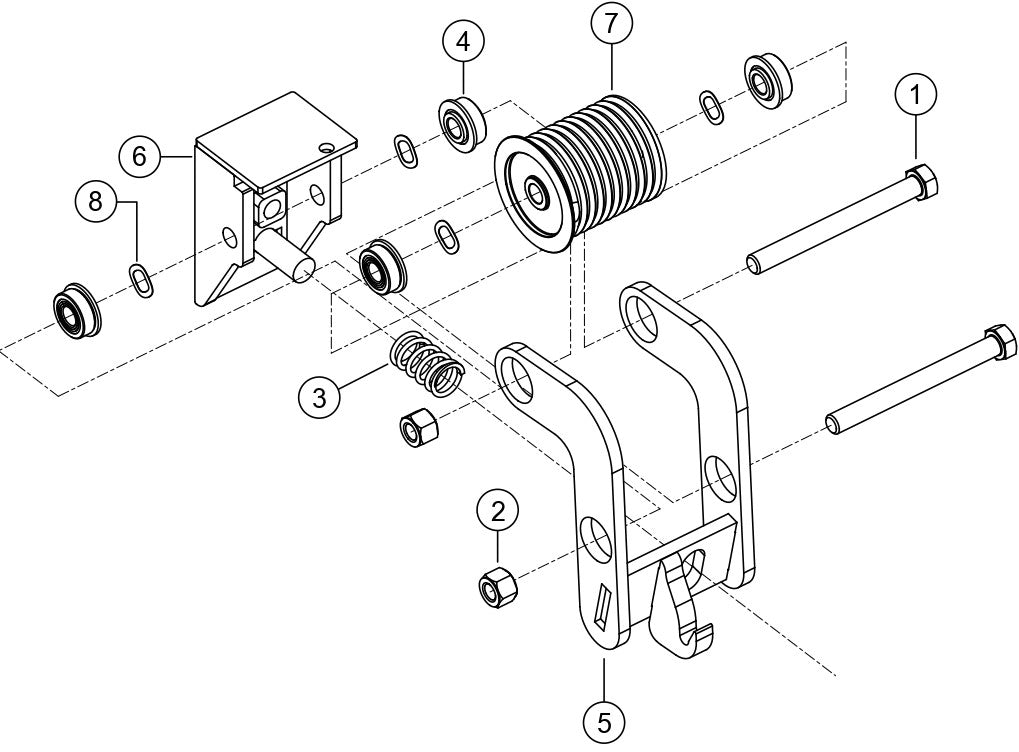Mast Catch Assembly Parts For LT6KV Light Tower By Multiquip