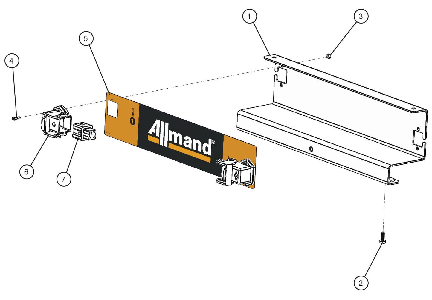 Remote Thermostat Kit and Panel Assembly Parts for Maxi-Heat 1MBTU (36-000001 to 36-999999) by Allmand