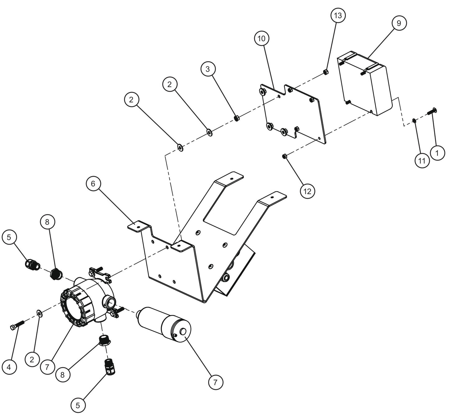 Gas Detection System Monitor Assembly Parts for MAXI-HEAT MH500iQ Gas Detection System by Allmand