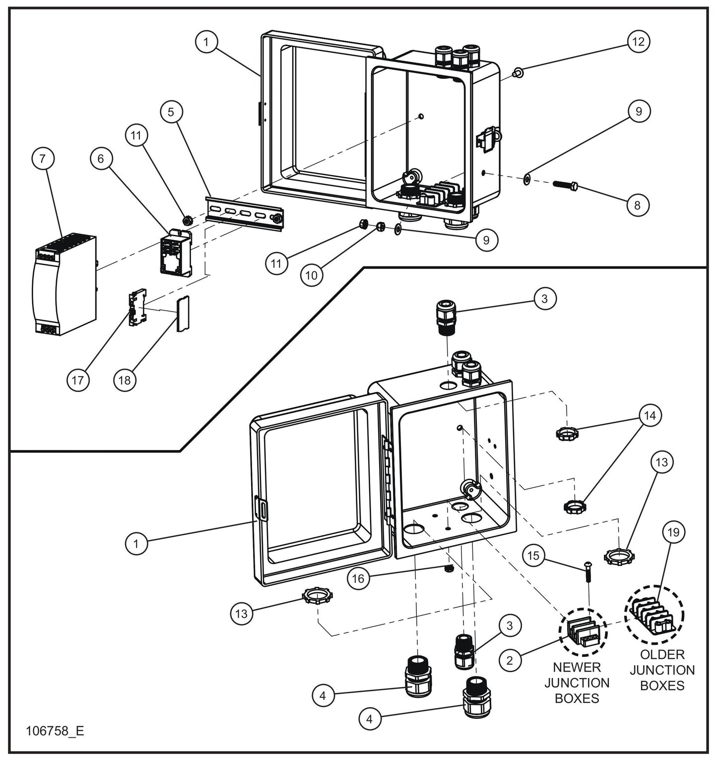 MH500iQ Junction Box Assembly Parts for MAXI-HEAT MH500iQ (14-000001 to 14-999999) by Allmand