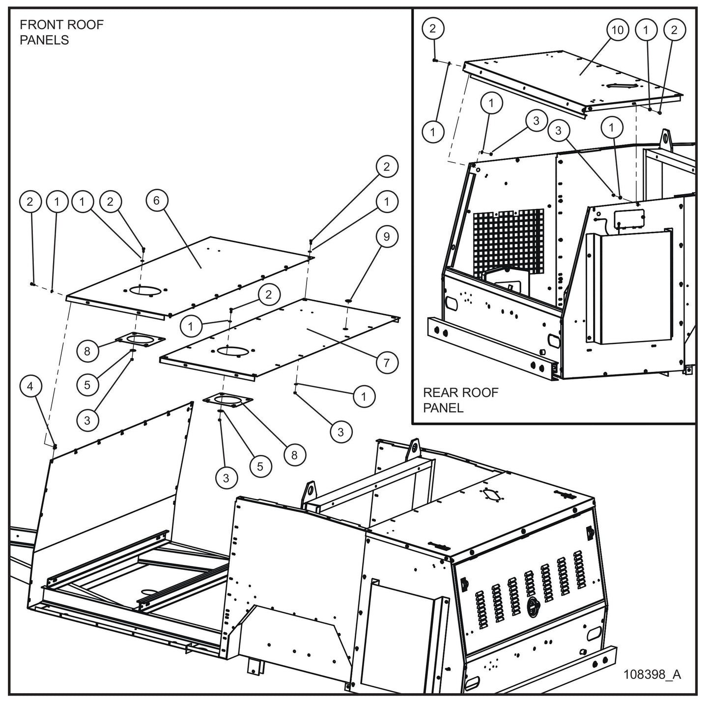 Trailer Base Group (3 of 4) Assembly Parts for MAXI-HEAT MH500iQ (14-000001 to 14-999999) by Allmand