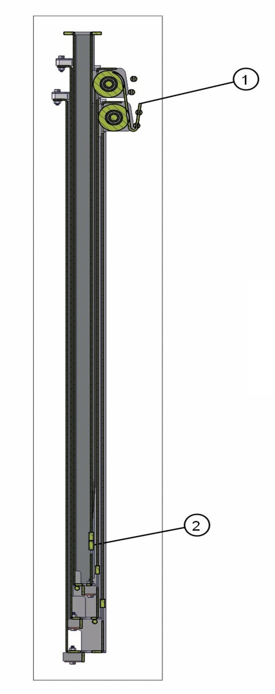 Cable Routing Sections 5-7 Assembly Parts for ML20B Series Maxi-Light (0001MXL08-0001MXL10) by Allmand