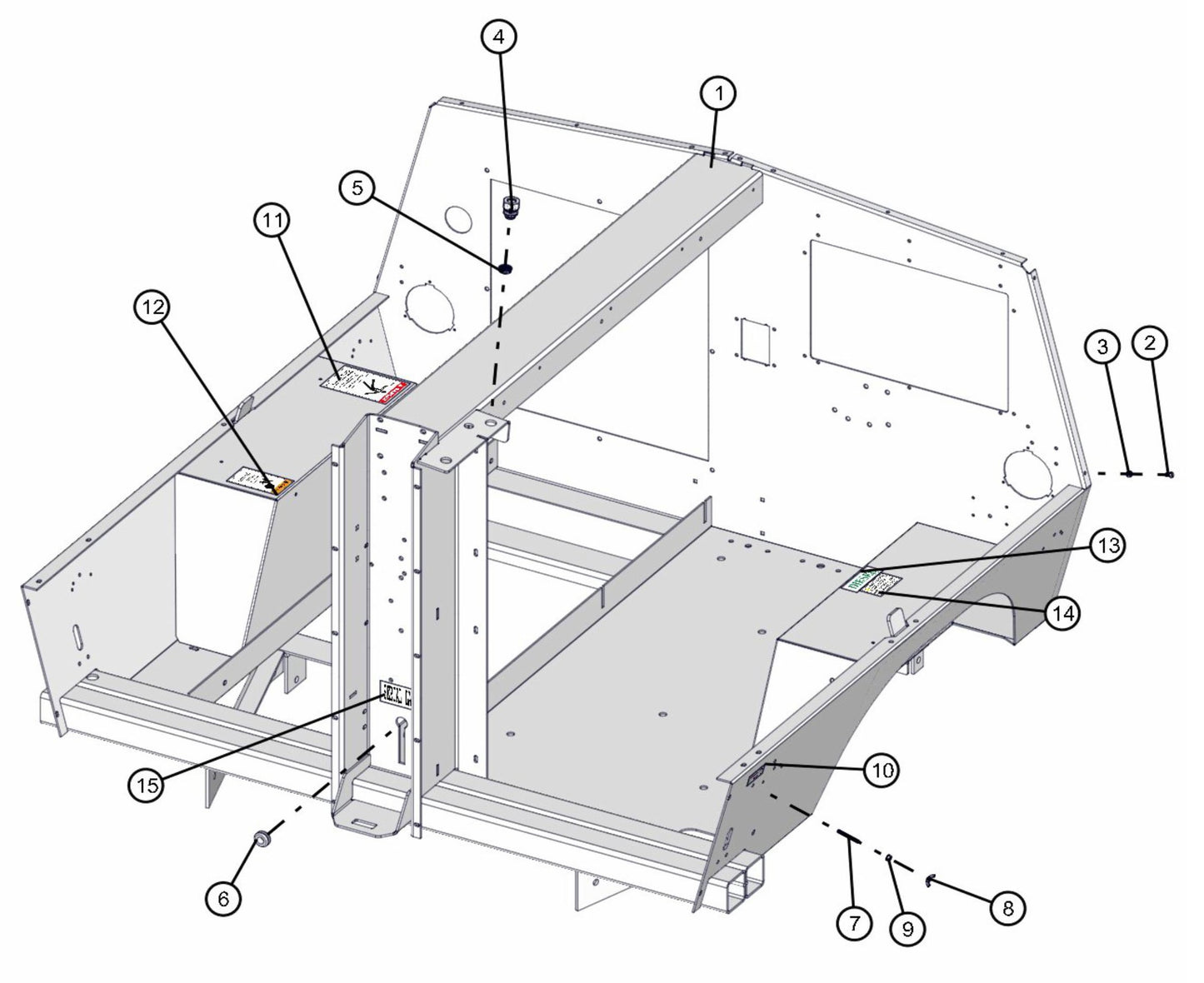 Frame PRE 2012 Assembly Parts for Maxi-Lite FCS AS3000 (0001MXL10 TO 9999MXL13) by Allmand