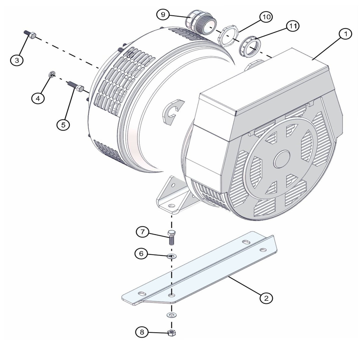 Cummins Generator Assembly Parts for FCS Maxi-Lite 15-20KW (0001LV10 to 9999MLV12) by Allmand
