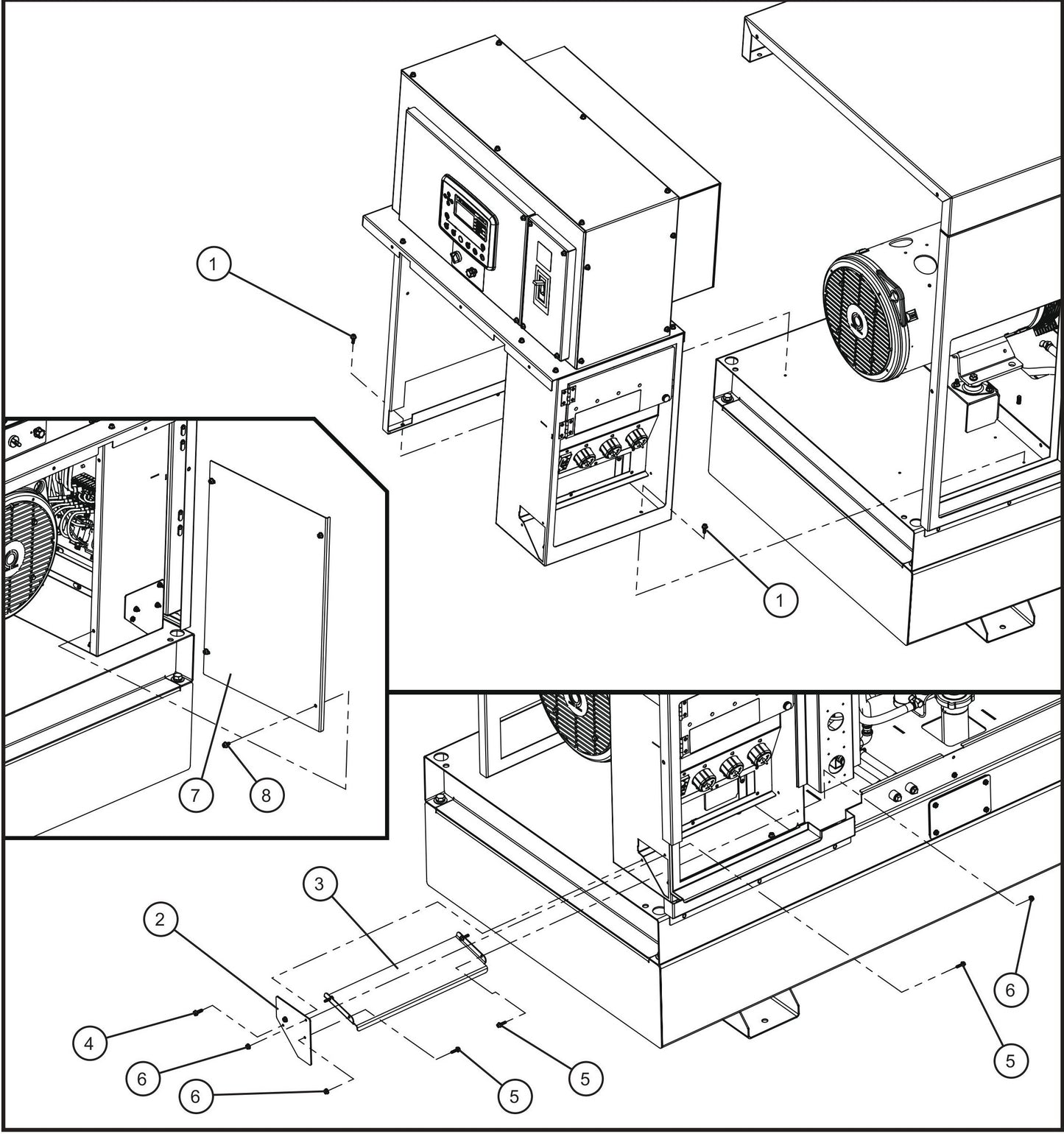 Control Box Install Group Assembly Parts for MAXI-POWER 45 (MP45) (49-000001 and UP) by Allmand