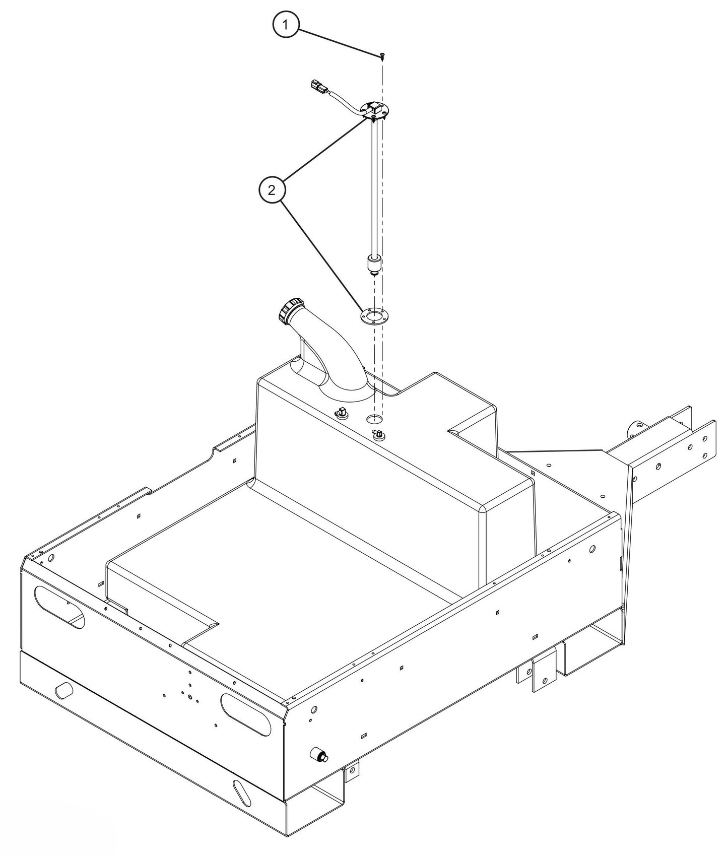 Fuel Sender Assembly Parts for Maxi-Power 8XR Mobile Generator Parts By Allmand